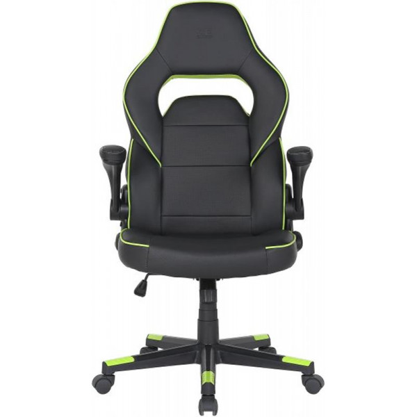 Крісло для геймерів 2E Gaming Hebi Black/Green (2E-GC-HEB-BK)