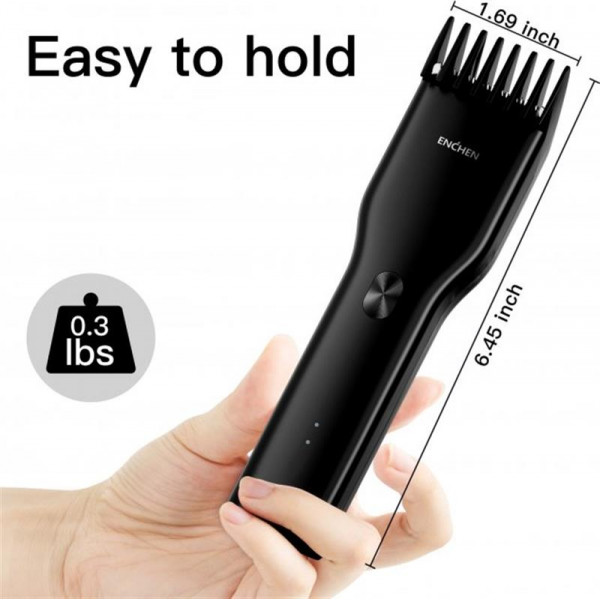 Машинка для стрижки Xiaomi Enchen Boost Black Set + Пеньюар і ножниці