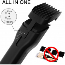 Машинка для стрижки Xiaomi Enchen Boost Black Set + Пеньюар і ножниці