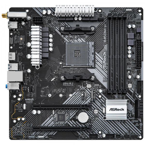 Материнська плата ASRock B450M/ac R2.0 Socket AM4