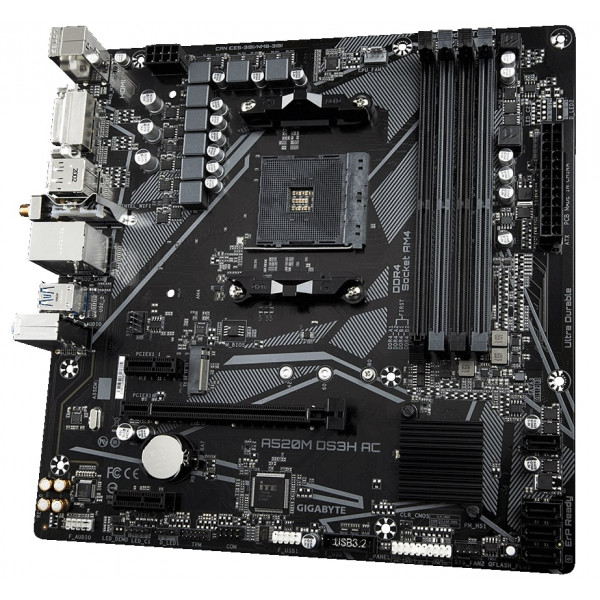 Материнська плата Gigabyte A520M DS3H AC Socket AM4