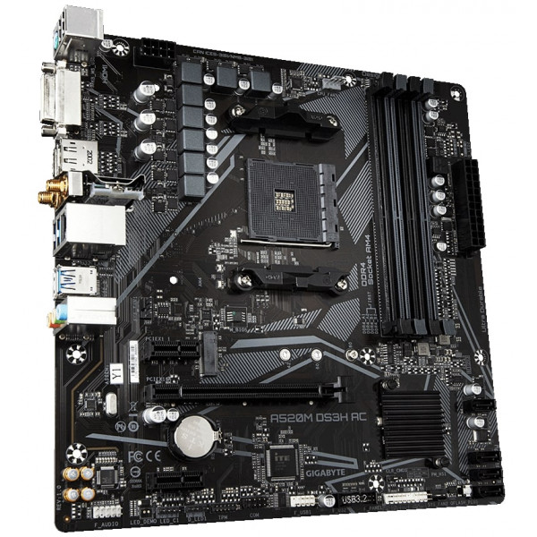 Материнська плата Gigabyte A520M DS3H AC Socket AM4