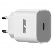 Мережевий зарядний пристрій 2E (1USB 3A) 30W White (2E-WC1USBC30W-W)