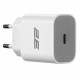 Мережевий зарядний пристрій 2E (1USB 3A) 30W White (2E-WC1USBC30W-W)