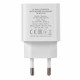 Мережевий зарядний пристрій 2E (1USB 3A) 30W White (2E-WC1USBC30W-W)