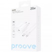 Мережевий зарядний пристрій Proove Rapid 20W White (WCRP20012102) + кабель Lightning