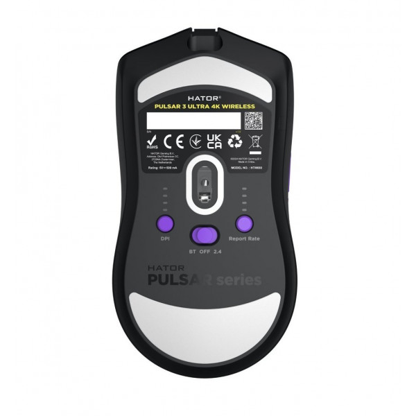 Миша бездротова Hator Pulsar 3 Ultra 4K Wireless Black (HTM680)