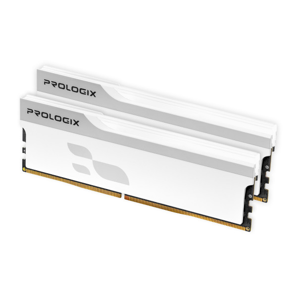 Модуль пам`ятi DDR5 2x16GB/6000 Prologix Onyx White (PRO32GB6000YW5K)