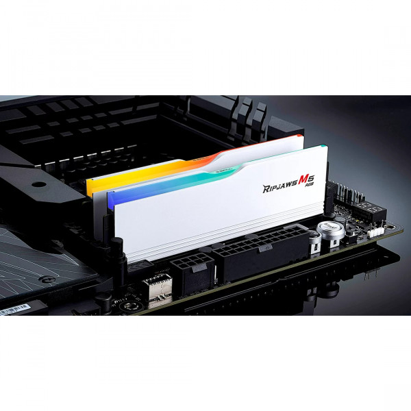 Модуль пам`ятi DDR5 2x16GB/6400 G.Skill Ripjaws M5 RGB White (F5-6400J3648F16GX2-RM5RW)