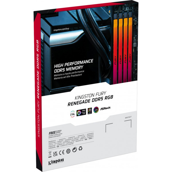 Модуль пам`яті DDR5 2x24GB/8400 Kingston Fury Renegade RGB (KF584CU40RSAK2-48)