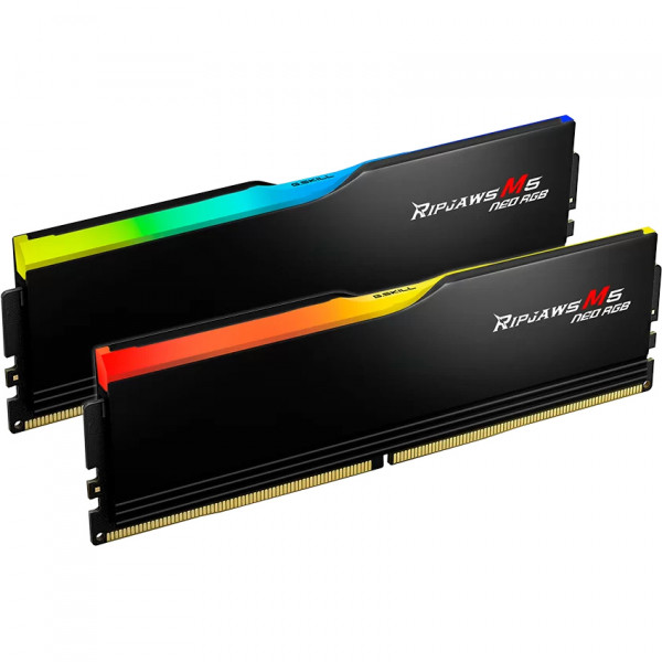 Модуль пам`ятi DDR5 2x32GB/6000 G.Skill Ripjaws M5 Neo RGB Black (F5-6000J3636F32GX2-RM5NRK)