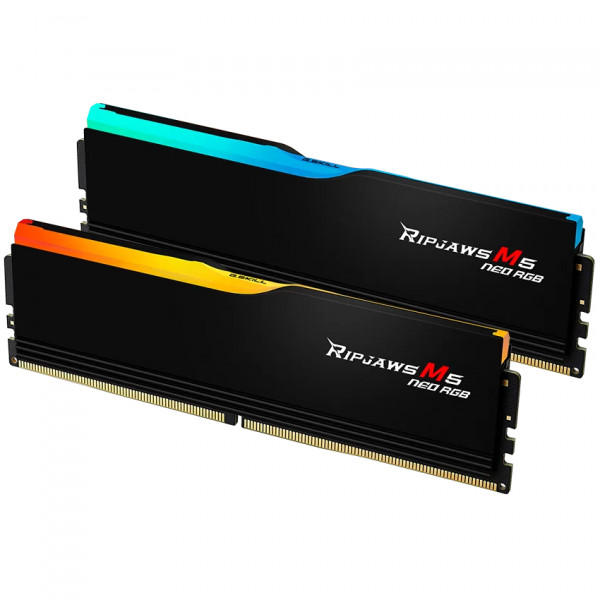 Модуль пам`ятi DDR5 2x32GB/6000 G.Skill Ripjaws M5 Neo RGB Black (F5-6000J3636F32GX2-RM5NRK)