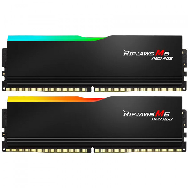 Модуль пам`ятi DDR5 2x32GB/6000 G.Skill Ripjaws M5 Neo RGB Black (F5-6000J3636F32GX2-RM5NRK)