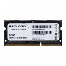 Модуль пам`ятi SO-DIMM 4GB/1600 DDR3L Prologix (PRO4GB1600D3S)