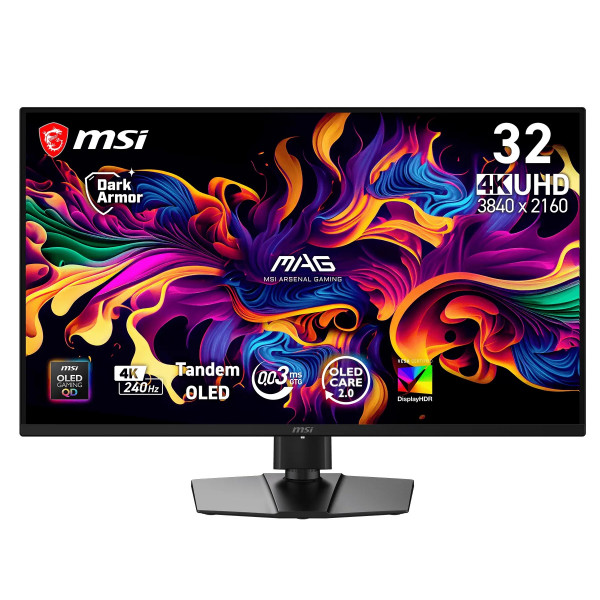 Монітор MSI 31.5" MAG 321UPX QD-OLED X24 Black 240Hz