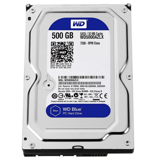 Накопичувач HDD SATA 500GB WD Blue 7200rpm 32MB (WD5000AZLX) Refurbished