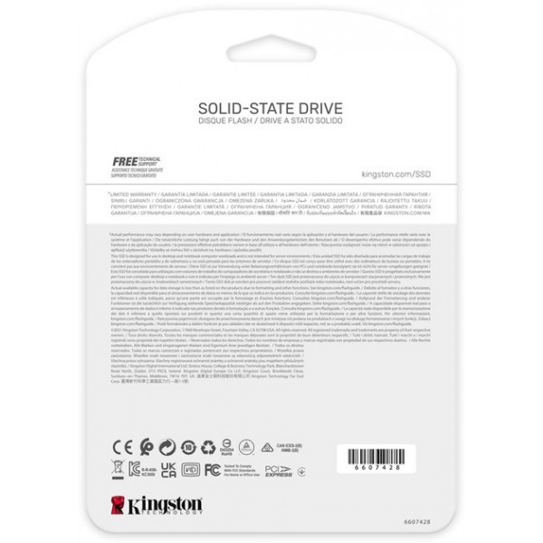 Накопичувач SSD 4TB Kingston KC3000 M.2 2280 PCIe 4.0 x4 NVMe 3D TLC (SKC3000D/4096G)