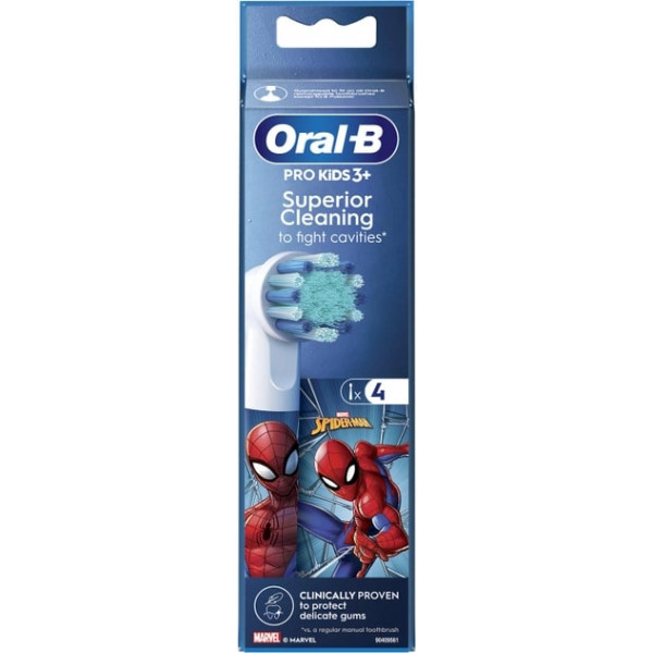 Насадка для зубної електрощітки Braun Oral-B Stages Power Spider Man EB10S (4 шт)