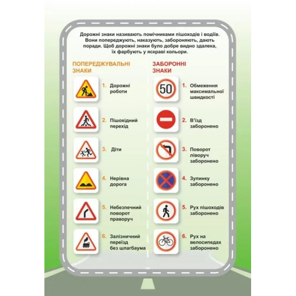 Навчальна гра Дорожні знаки