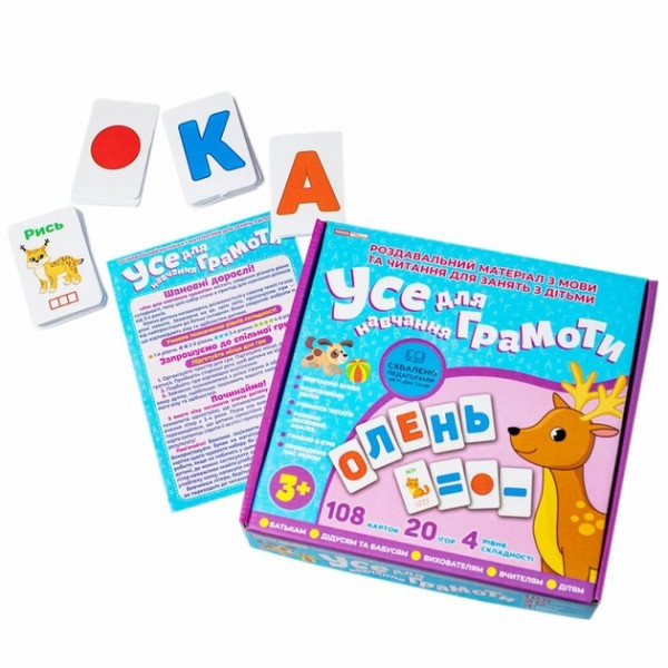 Навчальна гра. Усе для навчання грамоти
