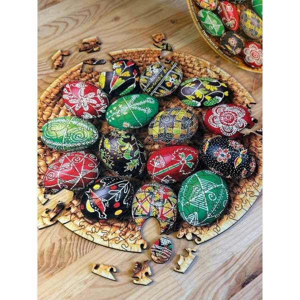 Пазл дерев`яний UkrainianPuzzles Писанки