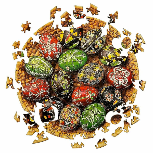 Пазл дерев`яний UkrainianPuzzles Писанки