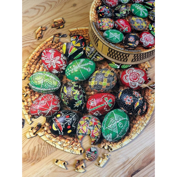 Пазл дерев`яний UkrainianPuzzles Писанки