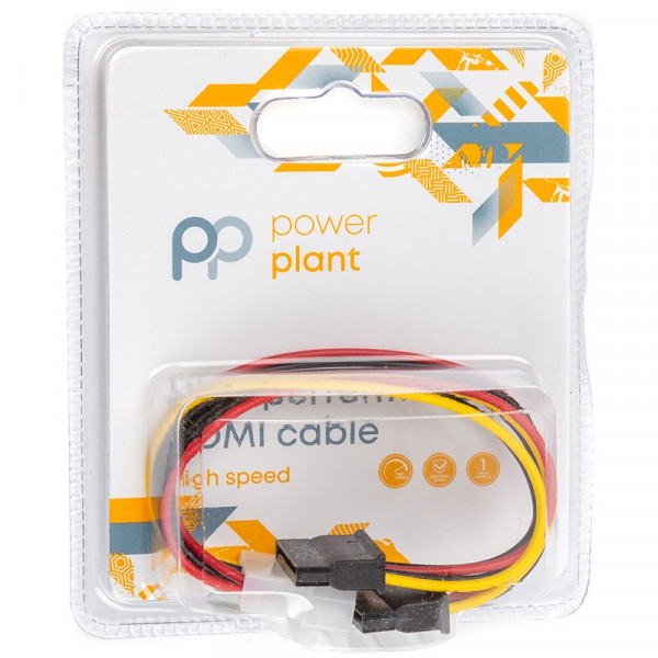 Перехідник живлення PowerPlant Molex - 2 SATA 0.15 м (CA913060)