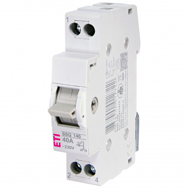 Перемикач трипозиційний ETI SSQ 140 "1-0-2", 1p 40A (2421415)