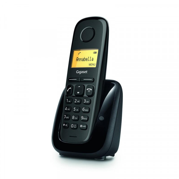 Радiотелефон DECT Gigaset A180 Black (S30852-H2807-R601)