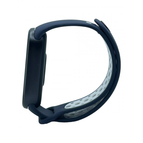 Ремінець BeCover Vents Style для Xiaomi Mi Smart Band 9 Blue White (711987)