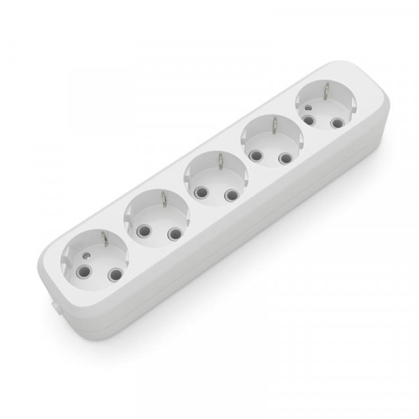 Розетковий блок Electrum 5 гнізд із заземленням C-SM-1780