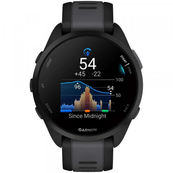 Смарт-годинник Garmin Forerunner 165 Black/Slate Gray (010-02863-AC)