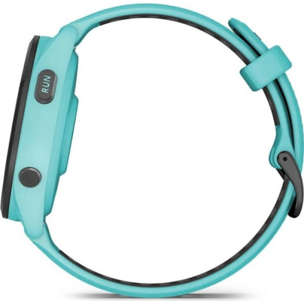Смарт-годинник Garmin Forerunner 265 Black Bezel with Aqua Case and Aqua/Black Silicone Band (010-02810-12)