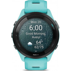 Смарт-годинник Garmin Forerunner 265 Black Bezel with Aqua Case and Aqua/Black Silicone Band (010-02810-12)