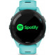 Смарт-годинник Garmin Forerunner 265 Black Bezel with Aqua Case and Aqua/Black Silicone Band (010-02810-12)