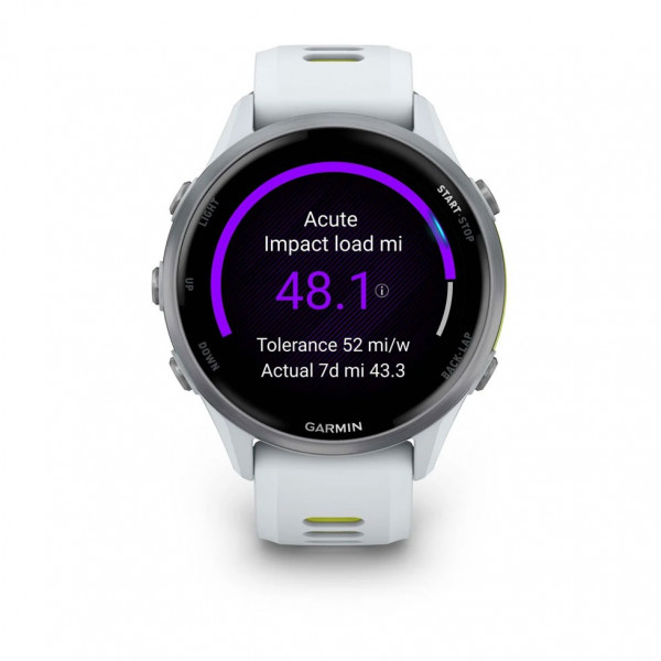 Смарт-годинник Garmin Forerunner 970 Whitestone/Amp Yellow (010-02969-11)