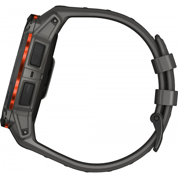Смарт-годинник Garmin Instinct 3 50mm Solar Black with Charcoal Silicone Band (010-02935-40)