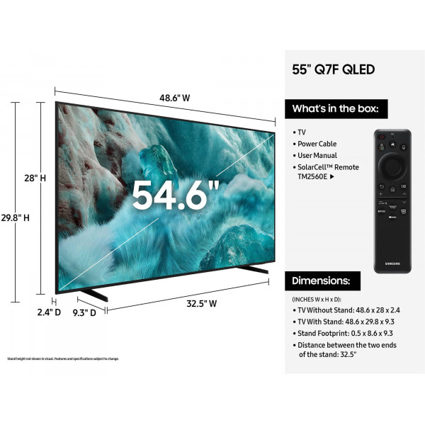 Телевізор Samsung QE55Q7FAAUXUA
