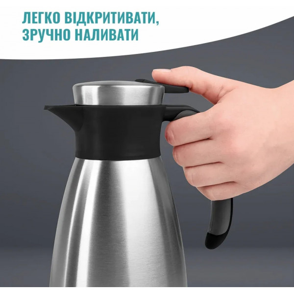 Термоглечик Tefal Soft Grip 1.5 л Black (K3043214)