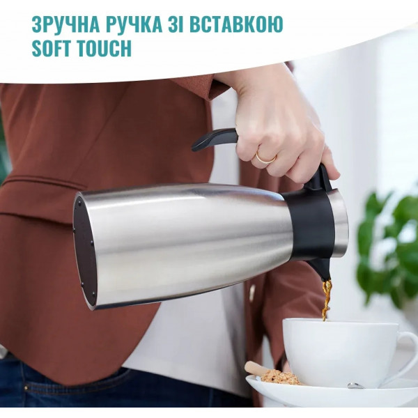 Термоглечик Tefal Soft Grip 1.5 л Black (K3043214)