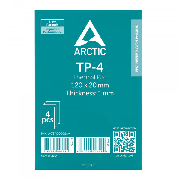 Термопрокладка Arctic TP-4 120x20mm, 1mm - 4 Pack (ACTPD00066A)