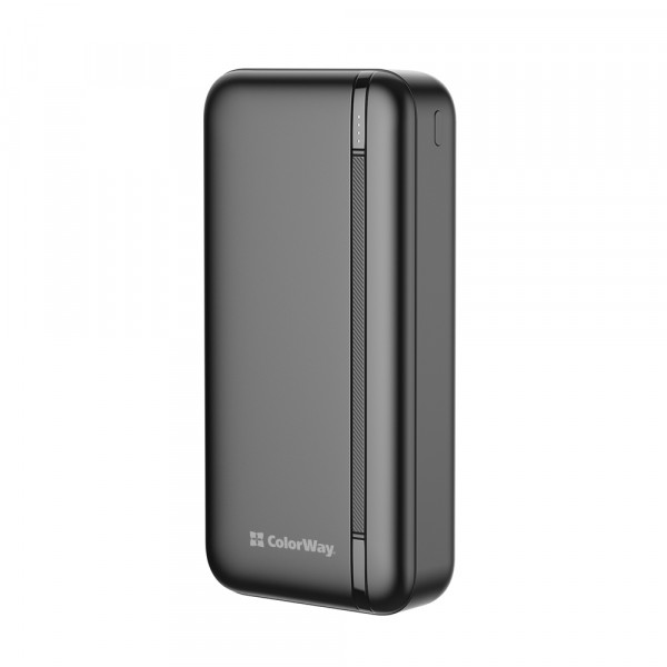Універсальна мобільна батарея ColorWay Portable Charger 20000mAh Black (CW-PB200LPB4BK-PD)