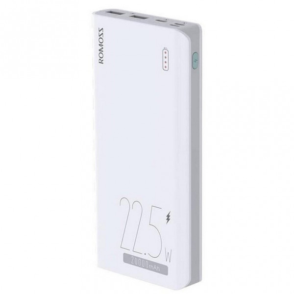 Універсальна мобільна батарея Romoss Sense6F 20000mAh 22.5W White (PPH80-611-1121H)
