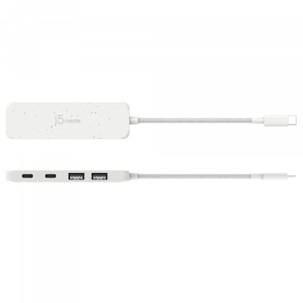 USB-хаб J5create 2 USB-A/2 USB-С White (JCH342EW-N)