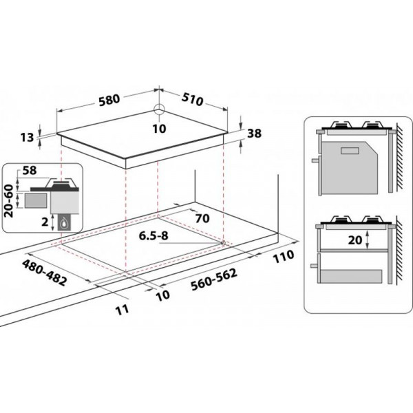 Варильна поверхня Whirlpool TKRL661 IX EU