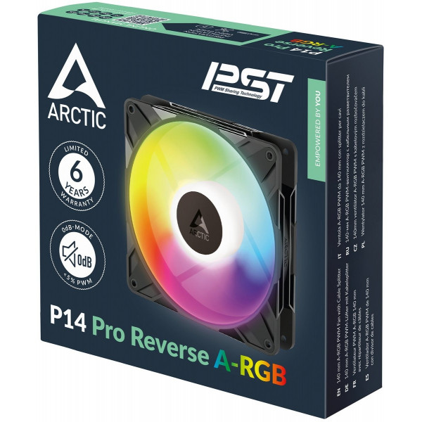 Вентилятор Arctic P14 Pro Reverse A-RGB Black (ACFAN00323A)