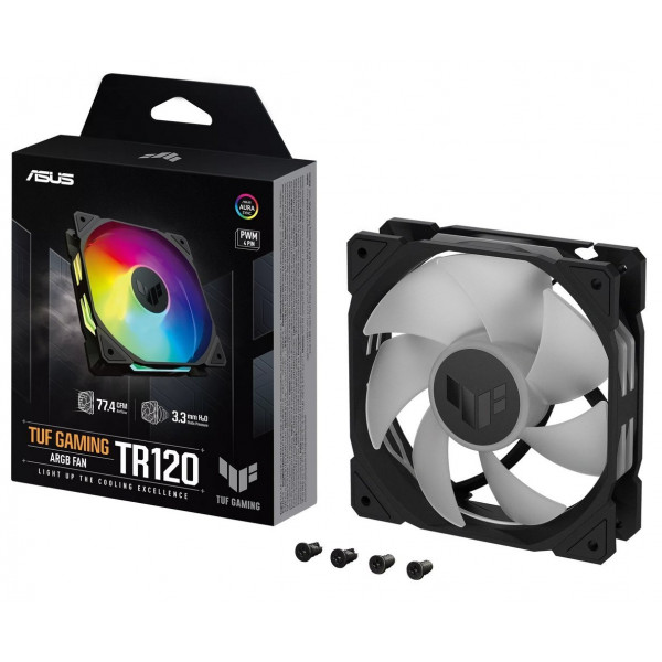Вентилятор Asus TUF Gaming TR120 ARGB Triple Pack Black (90DA0090-B09020)