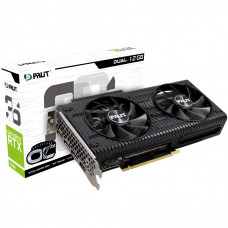 Відеокарта GF RTX 3060 12GB GDDR6 Dual Palit (NE63060019K9-190AD) (LHR)