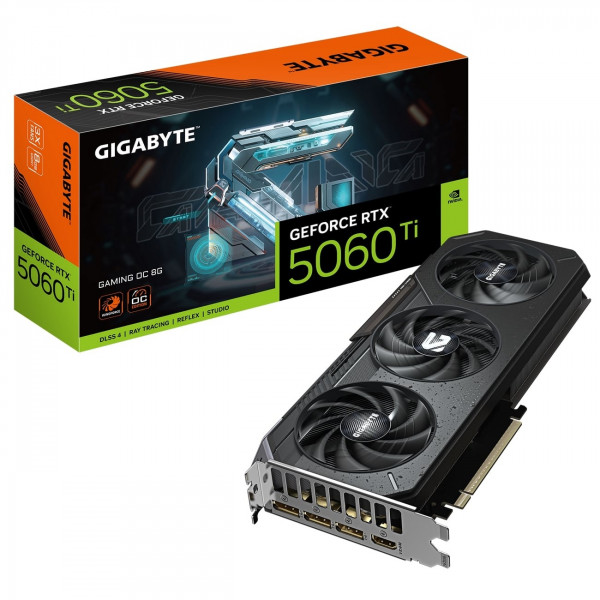 Відеокарта GF RTX 5060 Ti 8GB GDDR7 Gaming OC Gigabyte (GV-N506TGAMING OC-8GD)